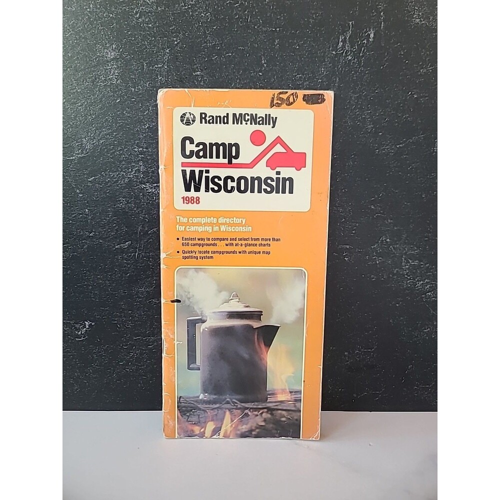Rand McNally Camp Wisconsin 1988 Complete Directory For Camping In Wisconsin